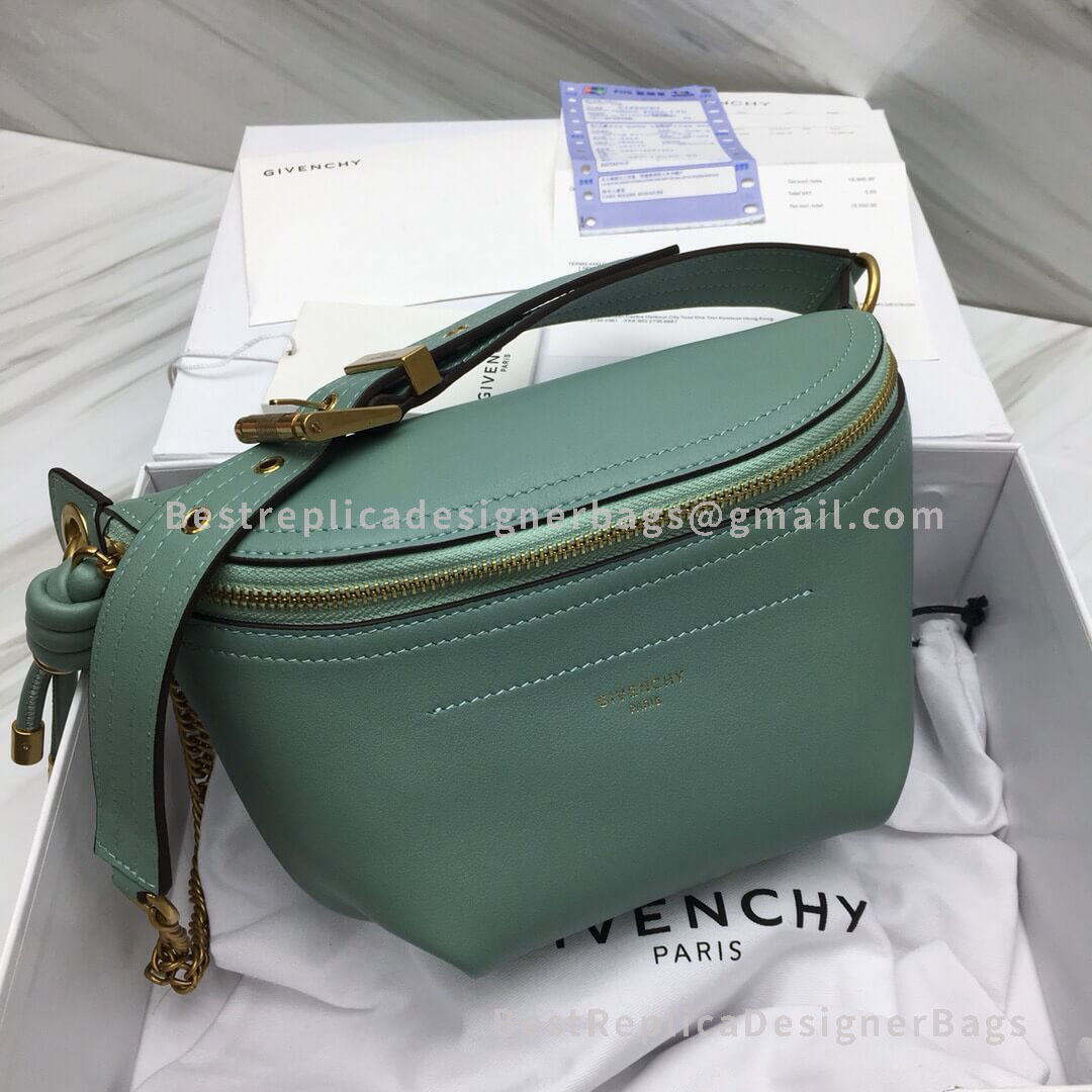 Givenchy Whip Bum Bag In Calfskin Leather Green GHW 29932